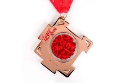 China Creative Floating Valentine's Day Fun Run Medals With Personalized Engraving supplier