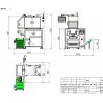 Intergrated design visual counting packing machine for small precision product