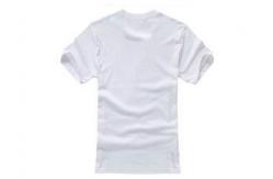 China Round Neck Casual T Shirts Silk Screen Printing White Colour Eco - Friendly supplier