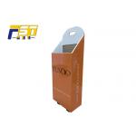 Full Color Magazine Cardboard Trolley Box , Portable Corrugated Foldable Box Trolley for sale