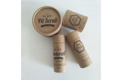 China Biodegradable Cylinder Box Packaging Deodorant / Lipstick / Lip Balm Container supplier