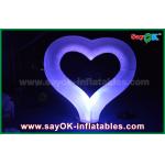 Event Giant Led Inflatable Lighting Decoration Heart with Coloful Lighting for sale
