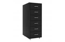 China Daily Storage 6 Drawers Mobile Metal File Cabinet With 4 Casters supplier