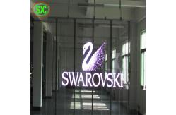 China Rental Curtain Digital Transparent LED Screen MBI5124 IC Customized Brightness supplier