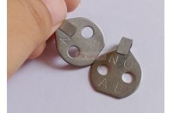 China Stainless Steel 7/8 Diameter Lacing Hook Washers With Two Holes supplier