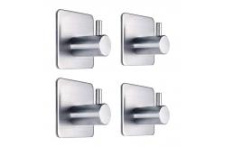China Durable and Waterproof Stainless Steel Adhesive Hooks for Bathroom and Kitchen supplier