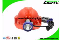 China Shock Resistant Miners Cap Lamp 10000 Lux With Cable 1.4m / 1.6m supplier