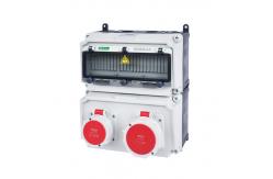 China 16A 32A 440V IP66 Power Overhaul Box Can Be Spliced Socket Box supplier