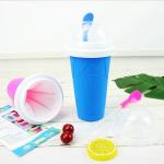 350ml Silicone Slushy Maker Cup With Lid And Straw