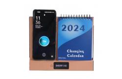China Table Top Creativity Wireless Charging Calendar New Style 2024 Custom Print supplier