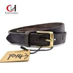 Width 28mm Braided Leather Belt Crocodile Pattern Multipurpose for sale