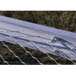Stainless Steel Wire Rope Ferrule Mesh Black / Silver Excellent Heat Resistance