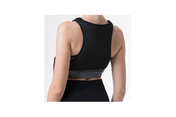 Black Battery Power Heated Back Support Belt High Medium Low Heat Settings
