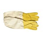 Economic Soft And Comfortable Sheepskin Protective Beekeeping Gloves Against Bees for sale