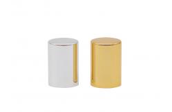 China Gold Cylinder Perfume Bottle Caps Fea15 Regular Lids Aluminum supplier