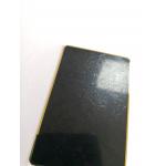 Personalised Gold Metal Business Cards With Black Color Silk Screen Printing for sale