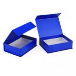 Matt Laminated Rigid Foldable Cardboard Magnetic Box For Wedding Grown Hot Stamping