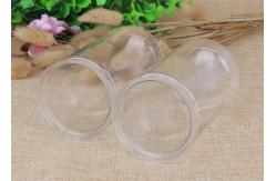 China 375ml Durable Clear Plastic Cylinder Anti - Oil Anti - Oxygen For Cookies supplier