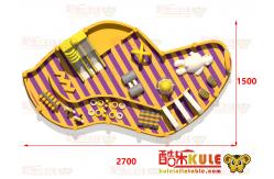 China Customized Irregular Shape Inflatable Castle ( Yellow & Purple ) supplier