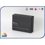 350gsm Black Kraft Foil Stamping Paper Drawer Box With EVA Foam