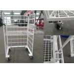 Folding Nestable Roll Cage Container Wire Mesh Security Roll Pallet Trolley 500kg