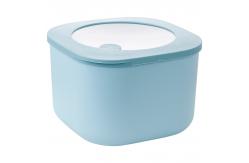 China Blue Square Fridge Organization Containers Plastic Kitchen Organizer supplier