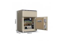 China ISO9001 ISO14001 Solid Steel Double Alarm Smart Safe Box With Fingerprint Auto Open supplier