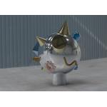 Mirror Polished 316 Stainless Steel Art Sculptures 100cm High for sale