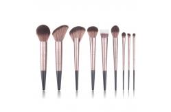 China Professional Vegan Hair Makeup Brush with Plastic Handle and ISO9001 Certification supplier