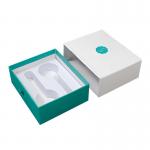 UV Finish Mint and White Rigid Cardboard Ice Globes for Facial Massage Roller Gift Set for sale
