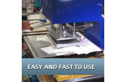 China T shirt printing embossing for clothes tshirts with custom logo printed machine supplier