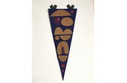 China 300D 150D Polyester Felt Pennant Banner Single Sided Printing supplier