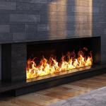 Modern Fireplace Led Electric Fireplace Remote Control Waterproof And Safe For Children
