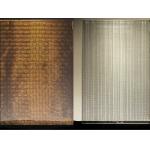 Brass Weave Wire Mesh Fabric Laminated Glass Wine Cellar Decoration