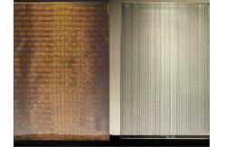 China Brass Weave Wire Mesh Fabric Laminated Glass Wine Cellar Decoration supplier