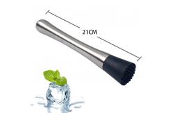 China 8.26 Inch Stainless Steel Cocktail Muddler Fruit Based Drinks Mojitos Muddler supplier