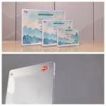 Advertising Card Tabletop T Shape Acrylic Sign Holder for sale