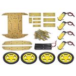 2 Layer 4WD Arduino Car Robot , Smart Car Chassis Four Wheel Drive for sale