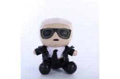 China Skin Colour 25cm Doll Plush Toys Plush Cartoon Characters With Glasses supplier