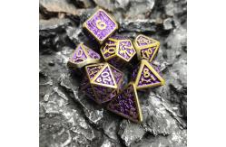 China Odorless Lightweight Dnd Metal Dice Set Polyhedral Game Card Game  Purplish silver supplier