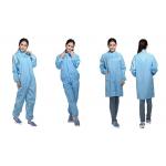 ESD Cleanroom Smock Jumpsuit Uniform Workwear Labcoat Protective Coverall Antistatic Lab Coats ESD Suit Work Clothes for sale