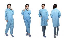 China Cleanroom Reusable Anti Static Workwear ESD Split Lab Coveralls supplier