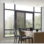 Powder Coated Aluminum Sliding Window Insect Protection Double Glazed Sliding Window for sale