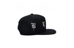 China Classic Flat Brim Snapback Hats Blank Underbrim Cotton Wool Blend Flat Visor supplier