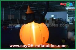 China Durable Halloween Inflatable Holiday Decorations Pumpkin Cat With Led Lighting supplier