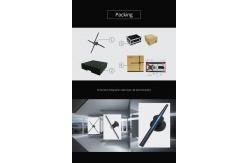 China Spinning Micro 3D Hologram LED Fan , WIFI  3D Hologram Projection 65cm supplier
