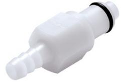 China Acetal Fluid Coupling Quick Connector PLC In Line Hose Barb supplier