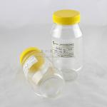 600ml Clear Plastic Cylinder Tubes , Yellow PP Material Screw Lid