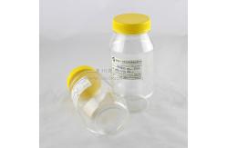 China 600ml Clear Plastic Cylinder Tubes , Yellow PP Material Screw Lid supplier