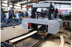 China 15KW 30KW Wood Portable Sawmill Mobile Wood Milling Machine With Cant Hook supplier